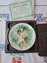 DE LIMOGES Коллекционная Тарелка &quot;Мари-Анж&quot;, сертификат AP-502, 21 см, Франция, 1978г.