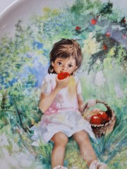 DE LIMOGES Коллекционная Тарелка &quot;Мари-Анж&quot;, сертификат AP-502, 21 см, Франция, 1978г.