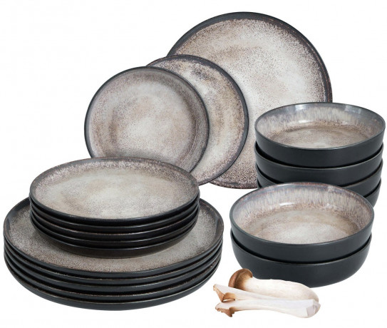 Moritz & Moritz Moritz & Moritz Tafelservice beige 18-tlg. Digital schwarz Сервиз Moritz & Moritz бежевый, 18 предм. Цифровой