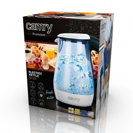 Camry Camry Wasserkocher CR 1251w Wasserkocher aus Glas 1,7 L  Чайник Camry CR 1251w стеклянный чайник 1,7 л