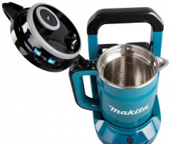 Makita Makita Reise-Wasserkocher DKT360Z Akku-Wasserkocher blau/schwarz, 0,8 l  Дорожный чайник Makita DKT360Z чайник беспроводной синий/черный, 0,8 л