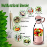 Blusmart Blusmart Akku-Smoothie-Maker 420ml Mini-Mixer, frischer Saft, kleiner Mixer USB, Doppelklicken Sie, um den tragbaren kleinen Saftbecher zu offnen rosa Беспроводной смузи-мейкер Blusmart, мини-блендер, 420 мл, свежий сок, небольшой блендер, USB, д