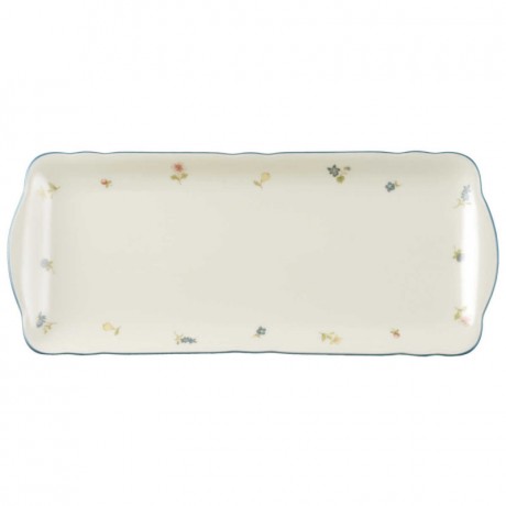 Seltmann Weiden Seltmann Weiden Marie-Luise Streublume Kuchenplatte m.Gr. eckig 35 cm Seltmann Weiden Marie-Luise Блюдо для торта с разбросанными цветами w.Gr. квадрат 35 см