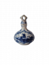 Кувшин винтажный с крышкой-пробкой Delft Blue / Erven Lucas Bols Amsterdam 1575 "Мельницы", фарфор, 22 x 11см, Голландия, 1950-60гг.