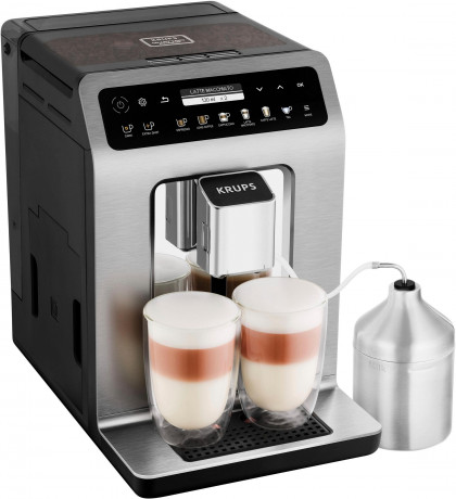 Krups Krups Kaffeevollautomat EA894T Evidence Plus Kaffeegenuss in Perfektion Barista, Quattro Force Technologie + Emsa Travel Mug Compact dunkelblau 0,3l  Полностью автоматическая кофемашина Krups EA894T Evidence Plus Наслаждение кофе в совершенстве бари