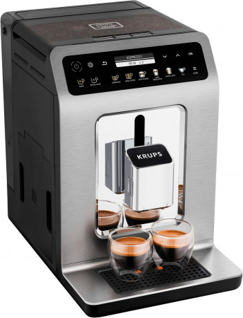 Krups Krups Kaffeevollautomat EA894T Evidence Plus Kaffeegenuss in Perfektion Barista, Quattro Force Technologie + Emsa Travel Mug Compact dunkelblau 0,3l  Полностью автоматическая кофемашина Krups EA894T Evidence Plus Наслаждение кофе в совершенстве бари