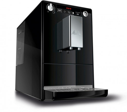 Melitta Melitta Kaffeevollautomat Solo E950-101, schwarz, Perfekt fur Cafe creme  Espresso, nur 20cm breit  Полностью автоматическая кофемашина Melitta Solo E950-101, черная, идеально подходит для приготовления крем-эспрессо в кафе, ширина всего 20 см.