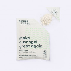 FUTURE STORIES Starterset Duschgel Pulver Wald &amp; Wellness inkl. Pumpspender  Стартовый набор геля для душа Forest &amp;amp; Wellness с дозатором-помпой