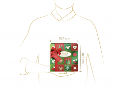 Lindt Frohes Fest Pralines 2024 Adventskalendar, Авдент-календарь 2024, 16 сладких сюрприза, 180 грамм