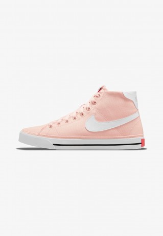 Nike Performance COURT LEGACY  Sneaker high pale coral/white-team oran COURT LEGACY Высокие кроссовки женские бледно-коралловый/бело-оранжевый