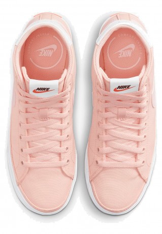 Nike Performance COURT LEGACY  Sneaker high pale coral/white-team oran COURT LEGACY Высокие кроссовки женские бледно-коралловый/бело-оранжевый