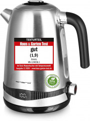 Emerio Emerio Wasserkocher WK-124658.1 Edelstahl Temperatur-Einstellung ab 40C, 2200 W  Чайник Emerio WK-124658.1 из нержавеющей стали, регулировка температуры от 40С, 2200 Вт.