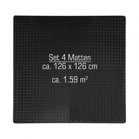 eyepower Puzzlematte Schwarz 63x63x2 8 Matten als Set Коврик-пазл черный 63x63x2 8 матов в комплекте