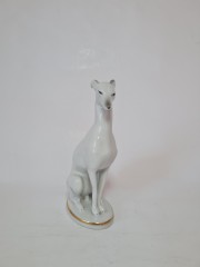 Статуэтка винтажная Rosenthal &quot;Собака&quot;, фарфор с позолотой, 16 х 5,5 см, Германия, 1950-60гг.