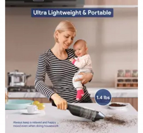 Bagotte Bagotte Akku-Handstaubsauger BHV10 Leistungsstarker und tragbarer kabelloser Handstaubsauger, 90,00 W, Beutellos, 12 kPa, 2600 mAh, Arbeitszeit: 35 Minuten, Trockensaugung, tragbar Беспроводной ручной пылесос Bagotte BHV10 Мощный и портативный бе