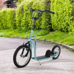 HOMCOM Kinderroller mit Handbremse Детский самокат с ручным тормозом