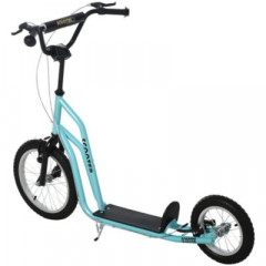 HOMCOM Kinderroller mit Handbremse Детский самокат с ручным тормозом