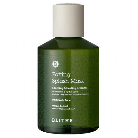 BLITHE (Блит) Patting Splash Mask Soothing & Healing Green Tea Maske Masken & Seren, 200 мл