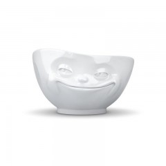 Fiftyeight Products TV Tassen Schale weiss grinsend 0,5 L Миска для телевизора белая ухмылка 0,5 л