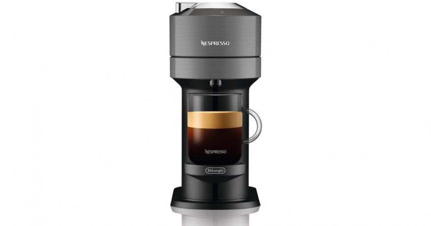 DeLonghi DeLonghi Nespresso Vertuo Next ENV 120.GY, Kapselmaschine dunkelgrau/schwarz  dunkelgrau, schwarz DeLonghi Nespresso Vertuo Next ENV 120.GY, капсульная машина темно-серый/черный