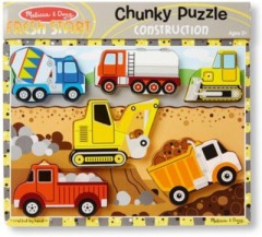 Melissa  Doug Holzklotz-Puzzle Baustelle Пазл из деревянных блоков