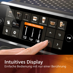 Philips Philips Kaffeevollautomat 5400 Series EP5441/50 LatteGo, fur 12 Kaffeespezialitaten und 4 Benutzerprofilen, mattschwarz  Полностью автоматическая кофемашина Philips серии 5400 EP5441/50 LatteGo, для 12 видов кофе и 4 поьзовательских профилей, мато