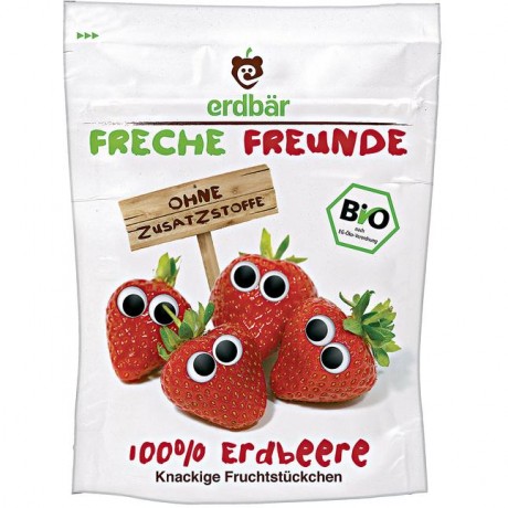 erdbar Bio Freche Freunde 100% Erdbeere 12 г