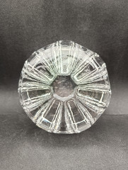 Подсвечник винтажный Chantal, прозрачный, хрустальное стекло, 16 х 6.5, Германия, 1970-80гг.