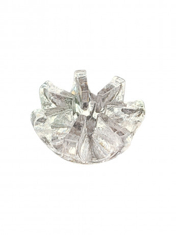 Подсвечник винтажный Chantal, прозрачный, хрустальное стекло, 16 х 6.5, Германия, 1970-80гг.