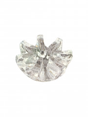 Подсвечник винтажный Chantal, прозрачный, хрустальное стекло, 16 х 6.5, Германия, 1970-80гг.