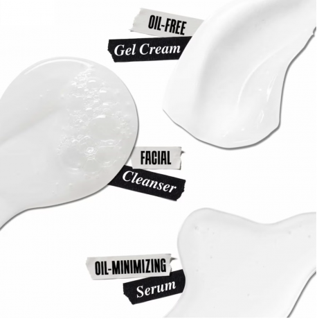 Kiehl's  Ultra Facial Stop-The-Shine Starter Set Стартовый Набор для ухода за лицом: очищение, сыворотка и гель крем