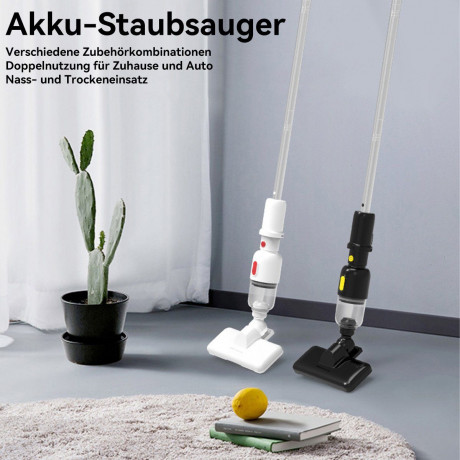 Hikeren Hikeren Akku-Handstaubsauger 40W Bodenstaubsauger,6000Pa 2 in 1 Stielstaubsauger Mit 3 Saugkopfe, Beutellos Schwarz Беспроводной ручной пылесос Hikeren. Пылесос для пола, 40 Вт, 6000 Па. Ручной пылесос 2 в 1 с 3 всасывающими головками, без мешка.