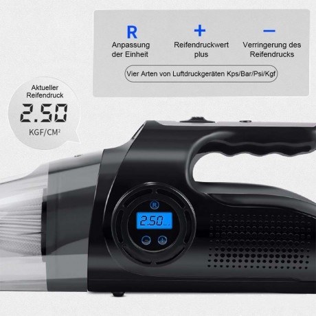 TUABUR TUABUR Akku-Handstaubsauger Kabelloser, wiederaufladbarer tragbarer Handstaubsauger mit 9000 PA, Ausgestattet mit 2000-mAh-Akku, 4-in-1-multifunktionaler kabelloser Handstaubsauger fur Zuhause und Auto, Geeignet fur Autos, Wohnungen und Buros Бесп