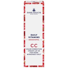 Sans Soucis Granatapfel CC Color Correction Cream LSF 20 Anti-Mudigkeit  Гранатовый CC Крем для коррекции цвета SPF 20 против усталости