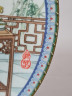 Художественная декоративная тарелка винтажная Imperial Jingdezhen Poreclain, Императорский фарфор, разноцветный декор "Девушка в национальном костюме", в заводской коробке, 22 см, Китай, 1987г.