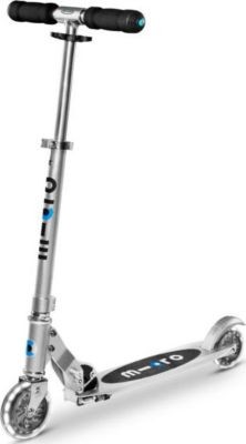 micro Scooter sprite LED silver matt Скутер Sprite LED матовый серебристый