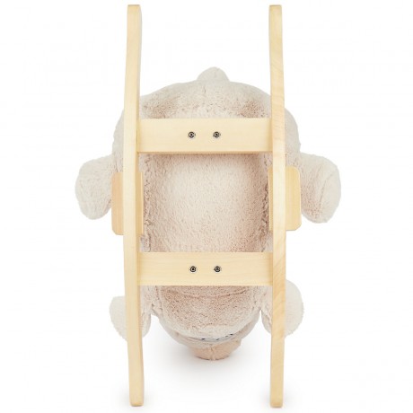 bieco Schaukelpferd Plusch Bar Schaukeltier 60 cm Baby Wippe Holz Spielzeug ab 9 M Schaukeltiere Лошадка-качалка Плюшевая перекладина Животное-качалка 60 см Детская качалка Деревянная игрушка от 9 м Животные-качалки