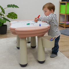 LittleTom Spieltisch oval inkl 1 Stuhl Rosa Овальный игровой стол с 1 стулом розовый