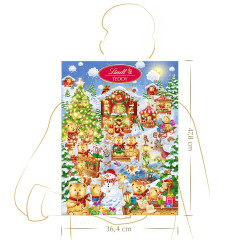 Lindt Teddy Wimmelbild Adventskalender 2024 Адвент календарь, 35 сладких сюрприза, 265 грамм