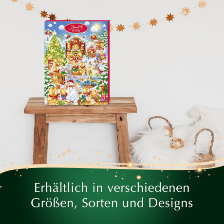 Lindt Teddy Wimmelbild Adventskalender 2024 Адвент календарь, 35 сладких сюрприза, 265 грамм
