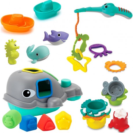 Infantino Super Deluxe Splish  Splash Badespielset Игровой набор для ванны Super Deluxe Splish Splash