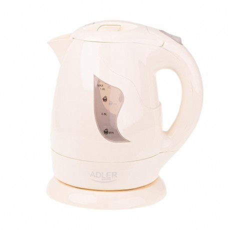 Adler Adler Wasserkocher AD 08 B Mini-Reisewasserkocher, 1 Liter, Wasserstandsanzeige, Abschaltautomatik, beige Чайник Adler AD 08 B мини дорожный чайник, 1 литр, индикатор уровня воды, автоматическое отключение, бежевый