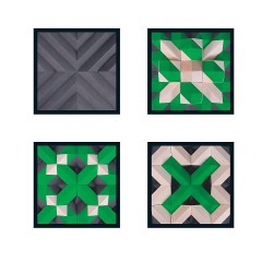 SINASPIELZEUG Holzspielzeug Bausteinspiel PYROM grun Деревянный строительный блок игра PYROM зеленый