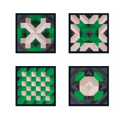 SINASPIELZEUG Holzspielzeug Bausteinspiel PYROM grun Деревянный строительный блок игра PYROM зеленый