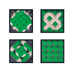 SINASPIELZEUG Holzspielzeug Bausteinspiel PYROM grun Деревянный строительный блок игра PYROM зеленый