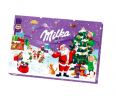 Milka Adventskalender 200g x 4 stk 2025 Адвент-календарь, 24 сладких сюрприза, 38см х 25см, 200 грамм х 4 упаковки