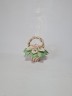 Статуэтка винтажная миниатюрная Capodimonte "Корзина с каллами и розами", фарфор, 11 см, Италия, 1960-70гг.