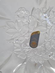 Тарелка винтажная стеклянная в форме цветка Original Walther Glas, 20 x 4 см, Германия, 1960-70гг.