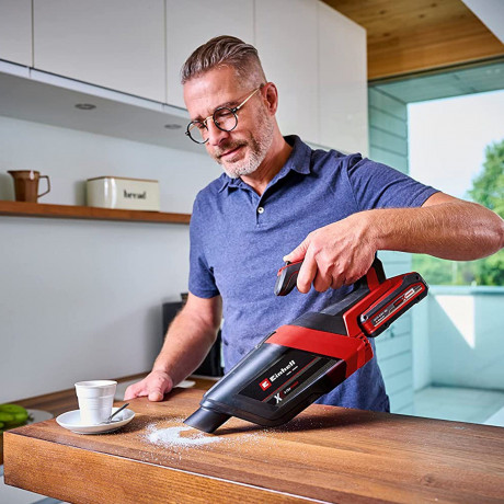 Einhell Einhell Akku-Hand-und Stielstaubsauger Akku-Handstaubsauger TE-HV 18/06 Li inkl. Starter Kit 2,0 Ah Akku und, Fassungsvermogen 600 ml  Беспроводной ручной пылесос Einhell Беспроводной ручной пылесос TE-HV 18/06 Li, включая стартовый комплект, акку