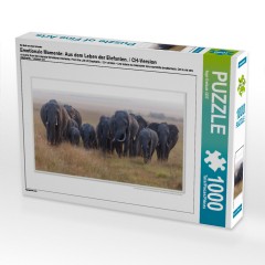 CALVENDO Puzzle CALVENDO Puzzle Emotionale Momente: Aus dem Leben der Elefanten. \/ CH-Version Пазл CALVENDO Пазл Эмоциональные моменты: из жизни слонов. \/ версия CH